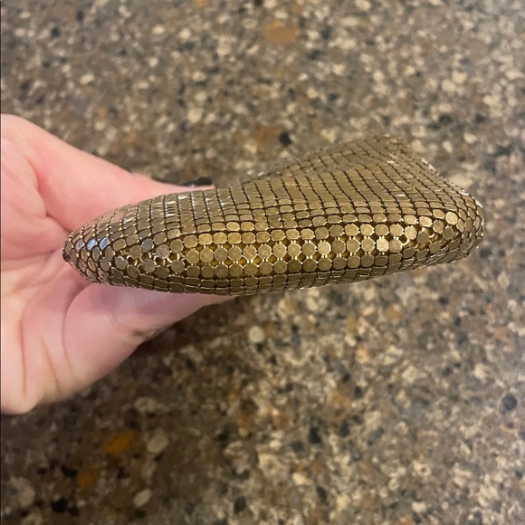 WHITING & DAVIS Vintage Gold Tone Metal Mesh Coin Purse - Picture 6 of 10